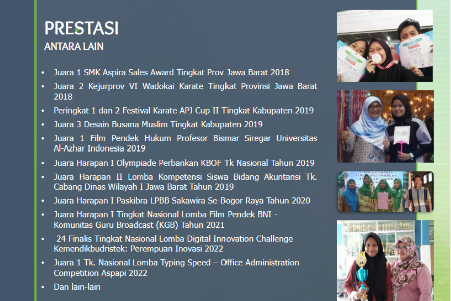 Prestasi Gemilang SMK Motivasi Insani di Tingkat Kabupaten hingga Nasional